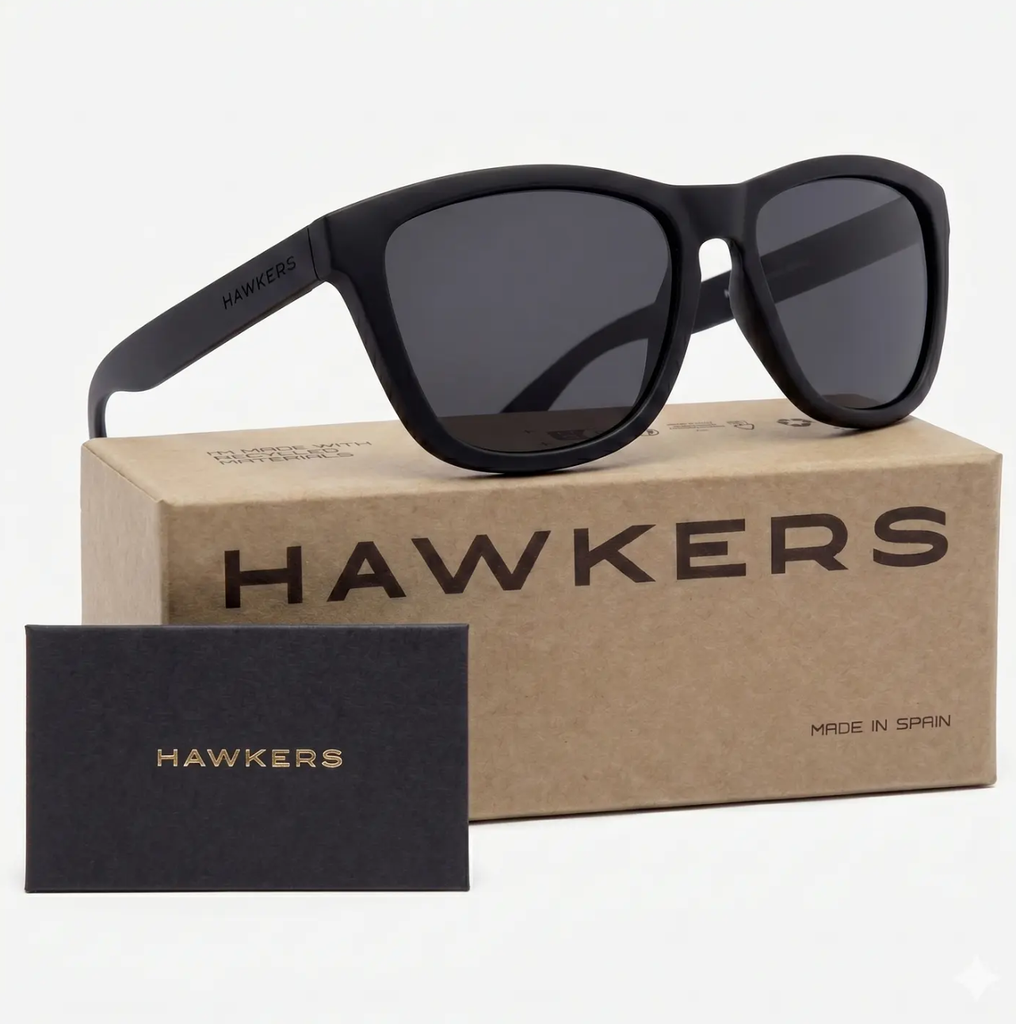 Lentes de Sol Polarizado Hawkers One Raw HONR21BBTP Negro Mate - Talla 54mm