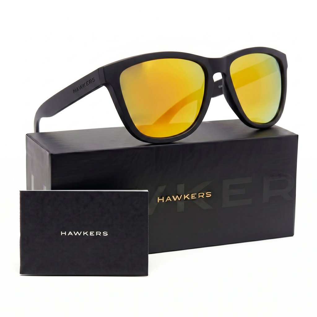Lentes de Sol Hawkers One  Black Naranja Espejado OTR31 - Talla 54mm