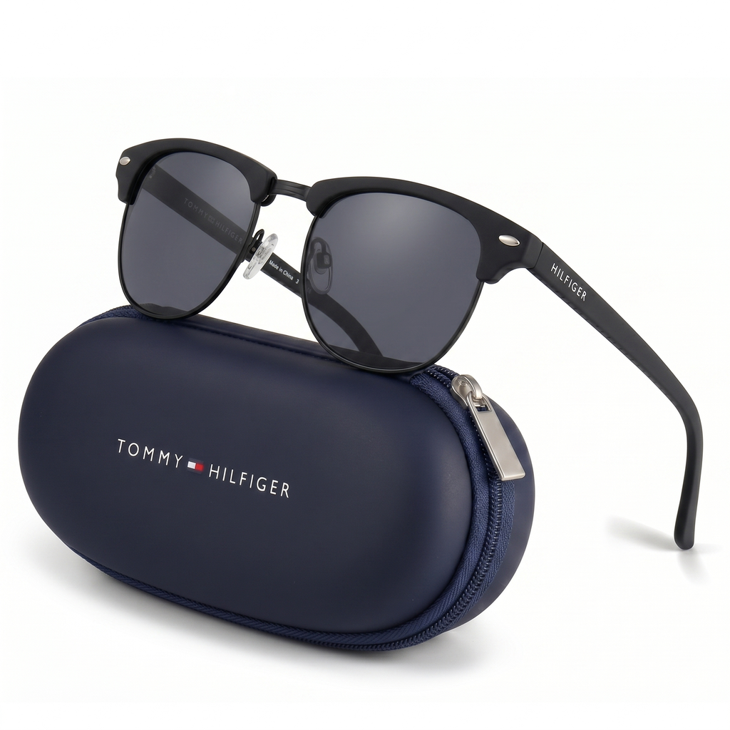 Lentes De Sol Tommy Hilfiger Outlook X62134 Negro Unisex - Talla 52