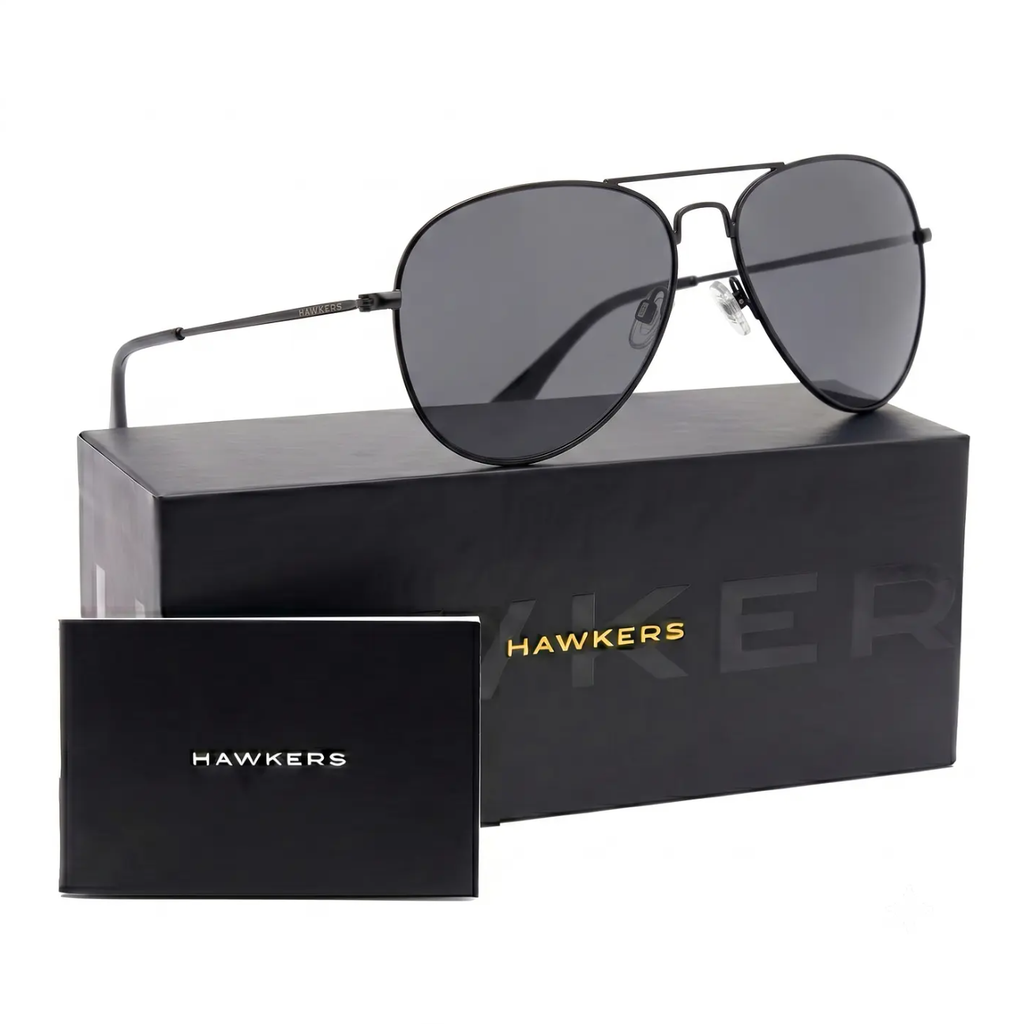 Lentes De Sol Polarizado Hawkers Hawk Aviador HHAW22BGMP Black