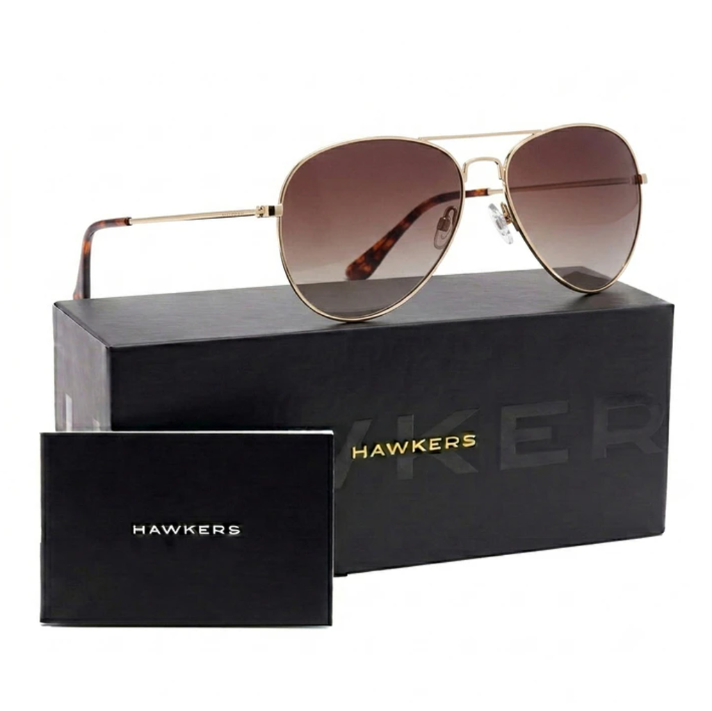 Lentes De Sol Polarizado Hawkers Hawk Aviador HHAW22DWMP - Talla 61mm