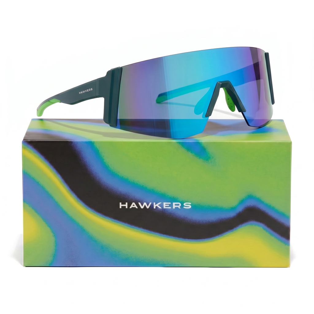 Lentes De Sol Deportivo Hawkers Lynx Big Teal Blue HLYB25ELT0