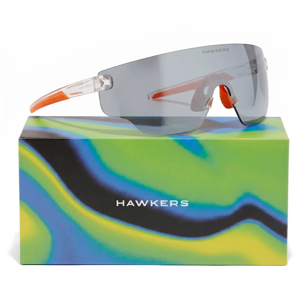 Lentes De Sol Deportivo Hawkers Speed Transparent Chrome