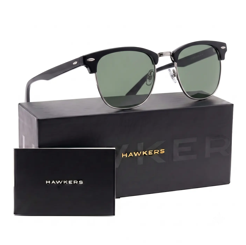 Lentes de Sol Polarizado Hawkers Classic Bold HCBO22BETP Negro Mate - Talla 50mm