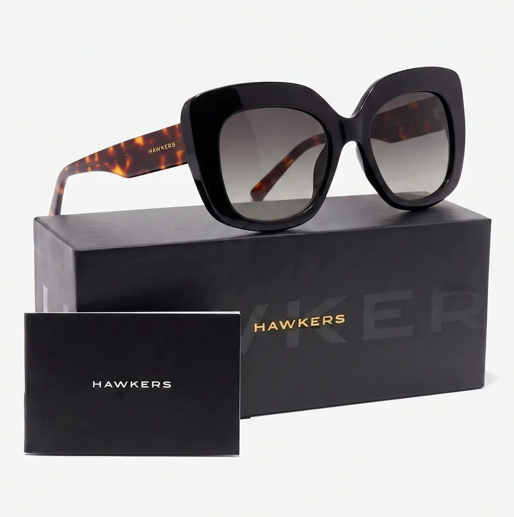 Lentes de Sol Hawkers Tango HTAN24BBR0 Carey Smoky Black Eco