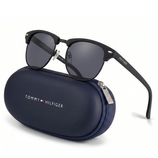 [1016426953264] Lentes De Sol Tommy Hilfiger Outlook X62134 Negro Unisex - Talla 52