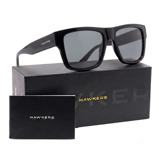 [8436603565080] Lentes de Sol Polarizado Hawkers Core Raw HCRA22BBTP Negro - Talla 56mm