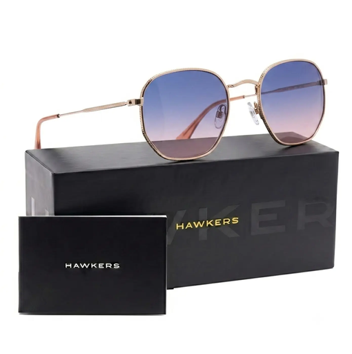 [8436579118044] Lentes de Sol Polarizado Hawkers Sixgon Drive  HSDR22KLMP Rose Azul